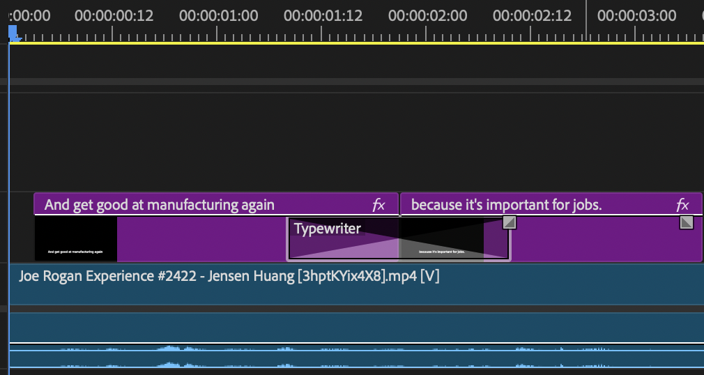Default transition cross-fade issue